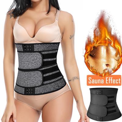 Kvinnor Midjetränare Bantningsbälte Viktminskning Cincher Kroppsformare Magkontrollband Svettgöringar