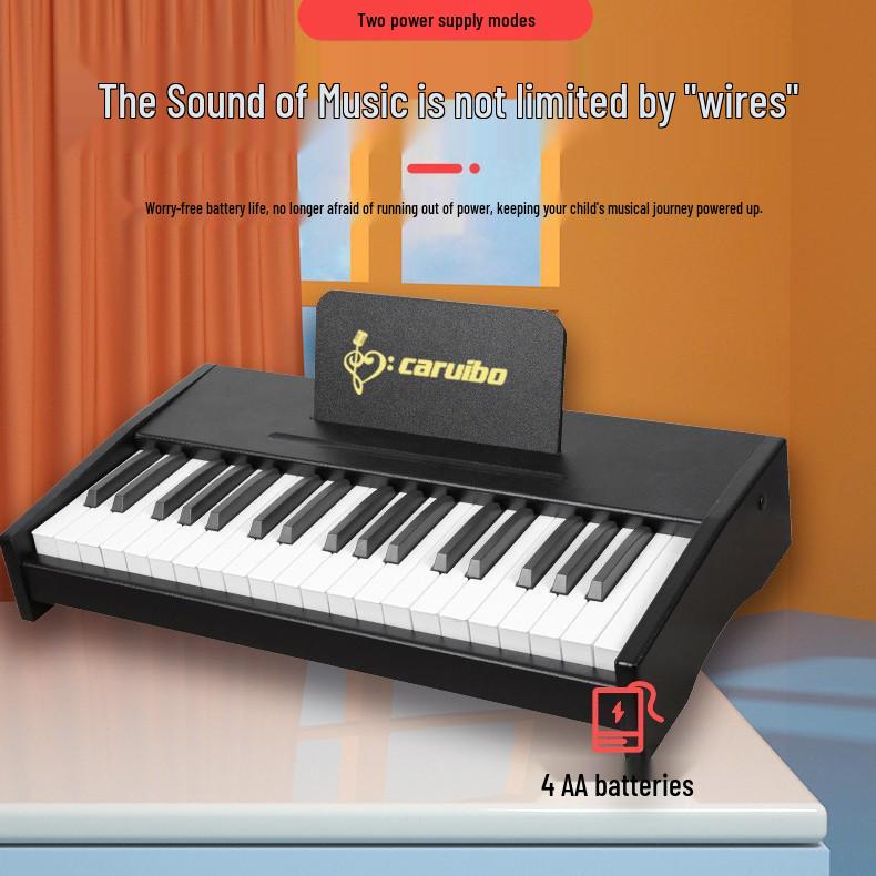 

Portable 37-Key Weighted Hammer Electronic Keyboard for Beginners чорний