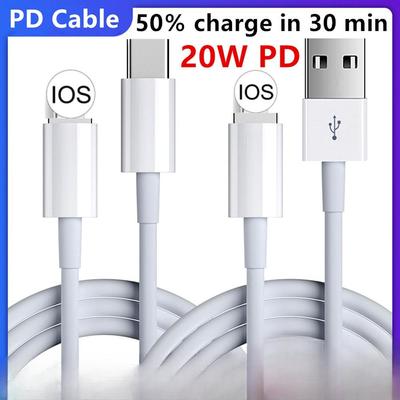 20W USB C Cable for iPhone 11 12 13 Pro 20W Fast Charging for Apple iPhone Cable 8 6s iPad PD Charger Usb Type C Wire IOS Data Cord