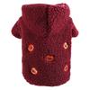 Pet Dog Clothing Winter Warm Two Feet Wearing Hoodie Embroidery Bear Embroidery Pattern Lamb Pet Clothes for Medium Dogs Girl