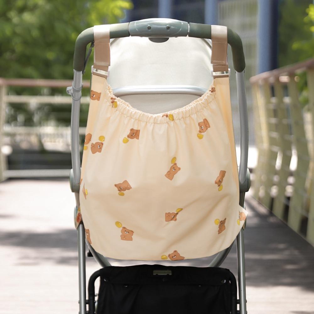 

Large-capacity Baby Pram Hanging Bag Cartoon Mommy Bag Baby Stroller Storage Bag Pram Accessories Bear