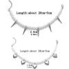 Imitation Pearl Anklet Trouser Chain With Spike Charms Adjustable Punk Style Ankle Bracelet Women Jeans Decor Fashion Jewelry