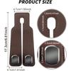 A Car Headrest Hook Made of Artificial Leather, a Space-saving Organizer for Handbags and Shopping Bags, Ideal for SUVs and Mini