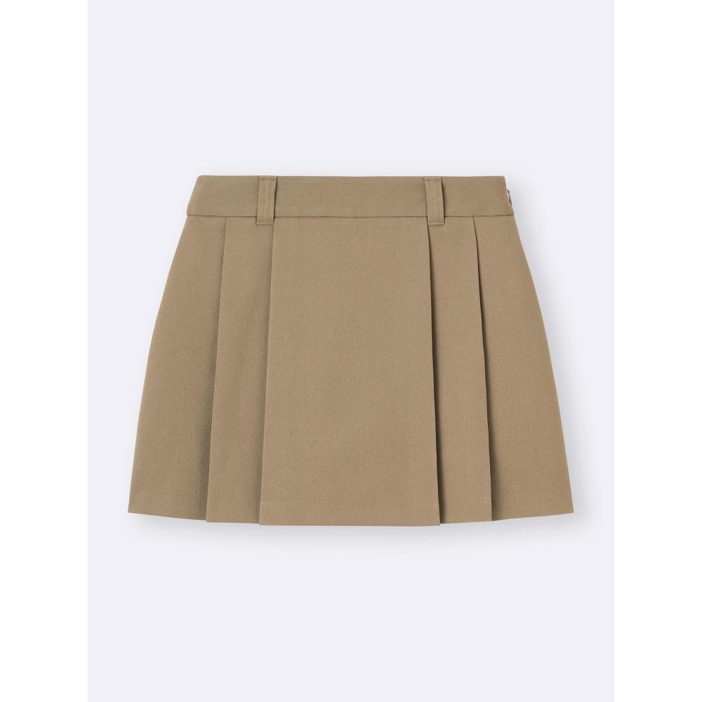 Gu By Uniqlo Side Pleated Skirt