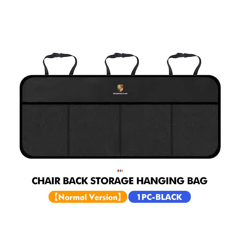 For Porsche Car Seat Back Trunk Rear Seat Hanging Multi-Pocket Storage Bag Macan Cayman 911 918 996 997 991 968 Carrera-GT