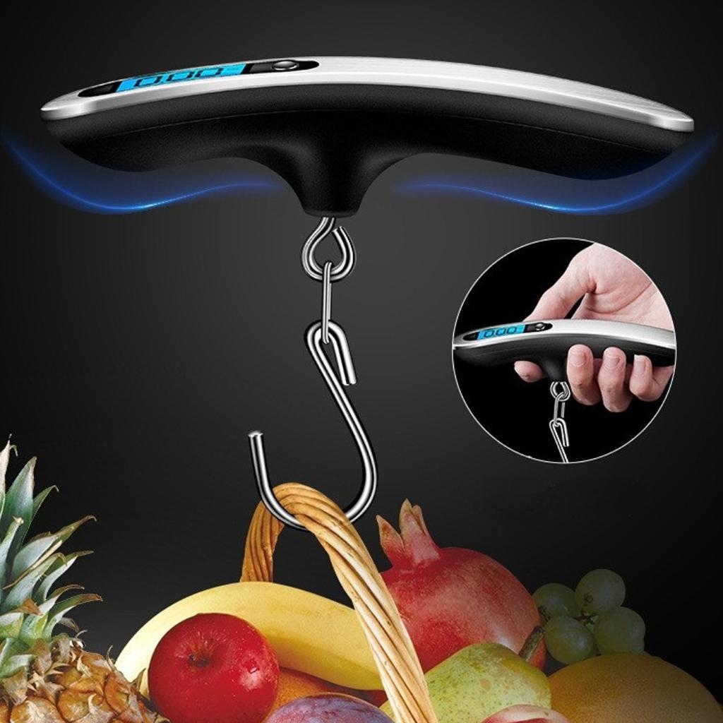50kg/10g Luggage Scale Portable Electronic Hook Scale Fishing Express Parcel Weighing Scale