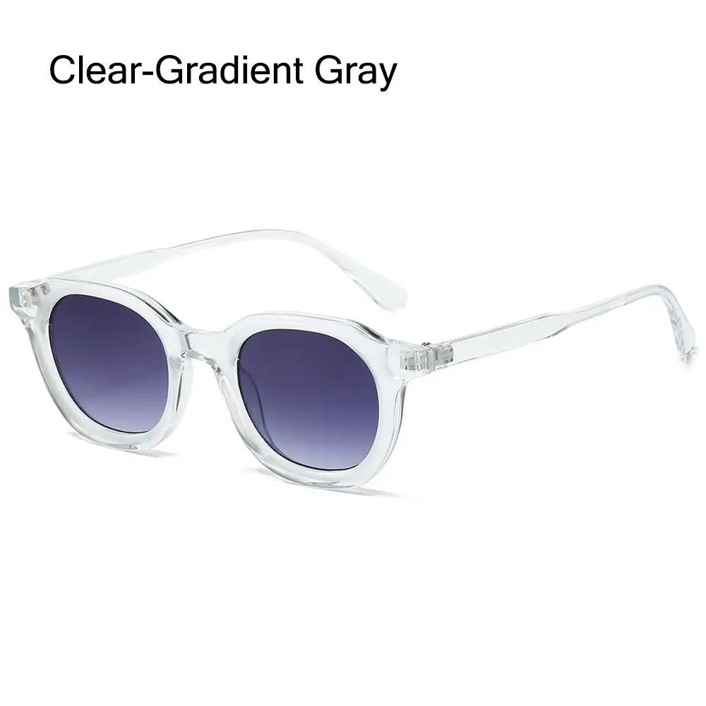 Hip-Hop Oval Sunglasses Simple Fashion Punk Glasses Retro Vintage Versatile Sun Glasses for Men and Women Lunette Soleil Femme