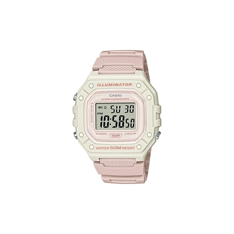 [Casio] CASIO Standard Digital Watch W-218HC-4A2V Men's/Women's Cheap Casio Pink Beige Overseas Model [Used]
