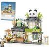 Mini City Shop Street View Building Blocks Model Set,Simulation Animals Architecture Collection Particle Construction Building Bricks Toy