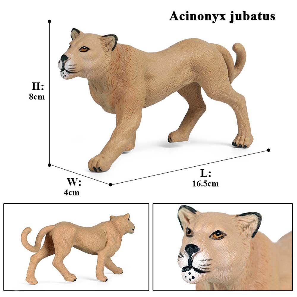 Educational Tiger Cheetah Microlandscape Elephant Action Figures Children Gift Kid Toy Animal Model