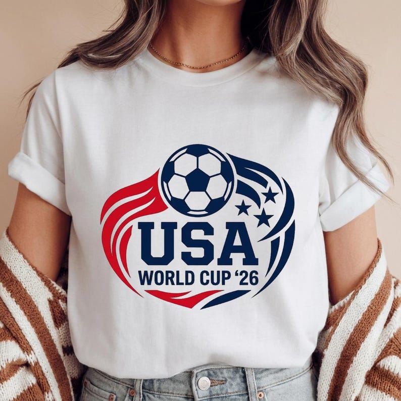 USA World Cup 2026 Soccer Shirt, Vintage Crest Patriotic Tee, American Soccer Fan Gift, USMNT World Cup 26 Shirt, Soccer Mom Shirt 4XL