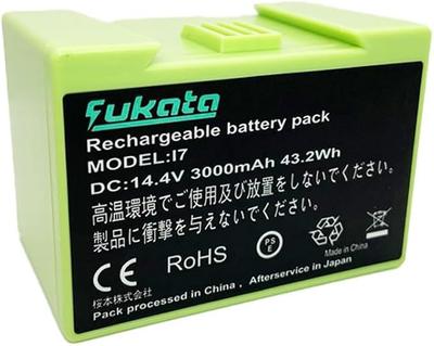 Batterie de remplacement Roomba 14,4 V 3000 mAh pour aspirateurs robots iRobot i7/i7+ i5/i5+ i4/i4+ i3/i3+ i2 e5 e6 - Batterie Lithium-ion (Numéro de pièce 4624