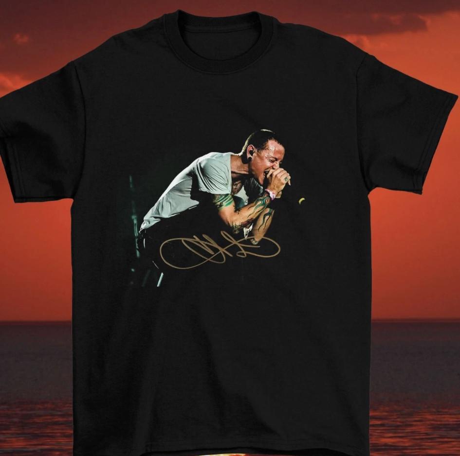 

Chester Bennington Signature Signed Ver 1 Tshirt size S5XL Unisex T-Shirt XXL