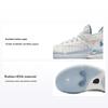 Scarpe da Basket Alte Ammortizzanti Resistenti all'Usura per Bambini KT9 Scarpe da Basket per Bambini Bianco Blu 312421130-2