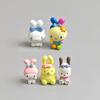 Characters Cos Rabbit Usahana Pochacco Purin Gifts Plaything For Kids Model Anime Figurine Collect Ornaments