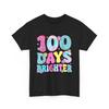 Happy 100 Days Brighter 100th Day Of School Teacher Kids T Shirt