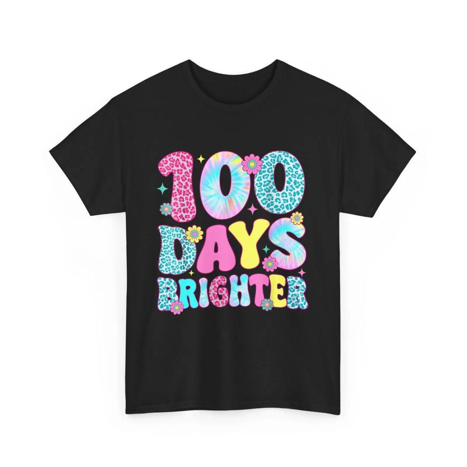Happy 100 Days Brighter 100th Day Of School Teacher Kids T Shirt S
