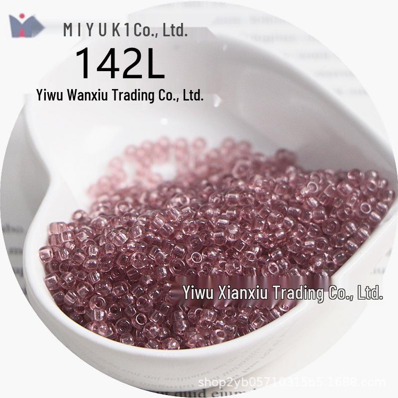 MIYUKI 3mm Transparent Glass Seed Beads for DIY Jewelry Making