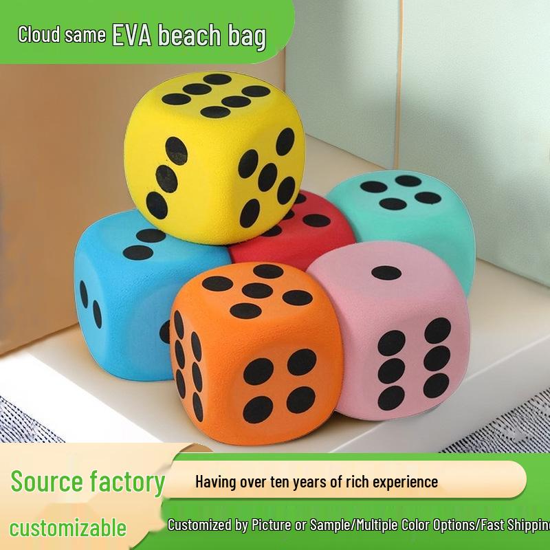 EVA Colorful Six-Sided DIY Foam Dice with Rounded Corners