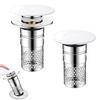 Bathroom Sink Stopper Pop-up Drain Strainer Hair Debris Catcher Sink