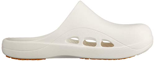 NISSHIN RUBBER Hyper V Pitatto Three Sandals for Medical and Nursing Care, White, Sizes S/M/L, M (24.5-25.0 Cm), 4E