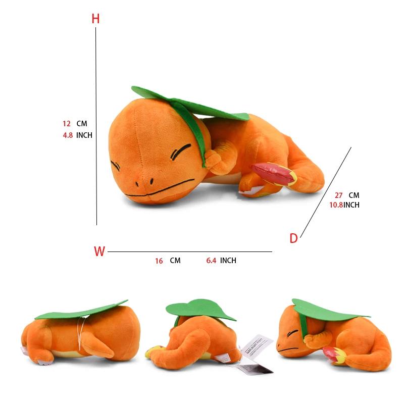 Charmander Sleeping Plush Stuffed Animal Cartoons Doll Soft Cute Character Plush Toy Stuffed Animal Collectible Toy