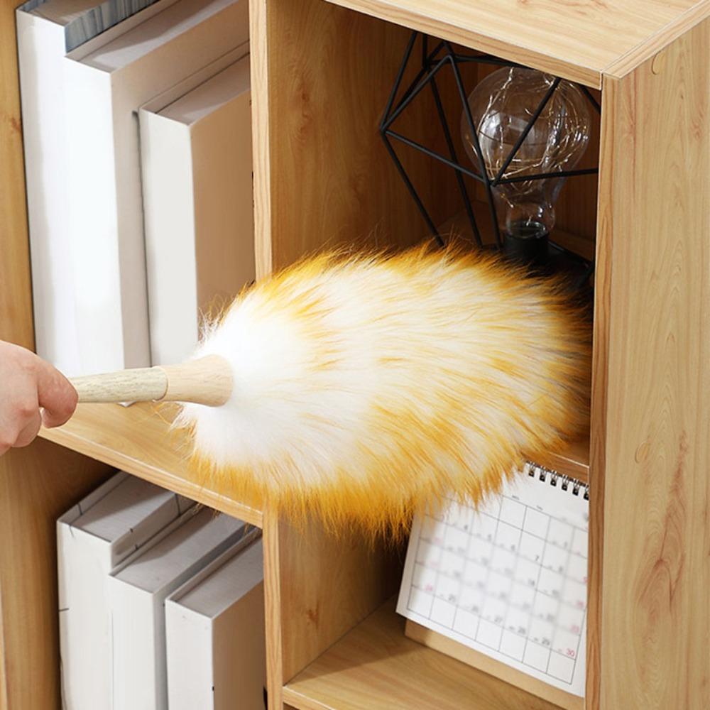 Wood, Wool, Plastic, Fiber Anti-shed Fluffy Feather Dust Cleaner