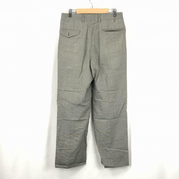 Made In Japan Burberry by Sanyo Trading Silk Blend High-End Two-Tuck Pants/Men’s W76/Inseam 71cm/Gray/(USED)