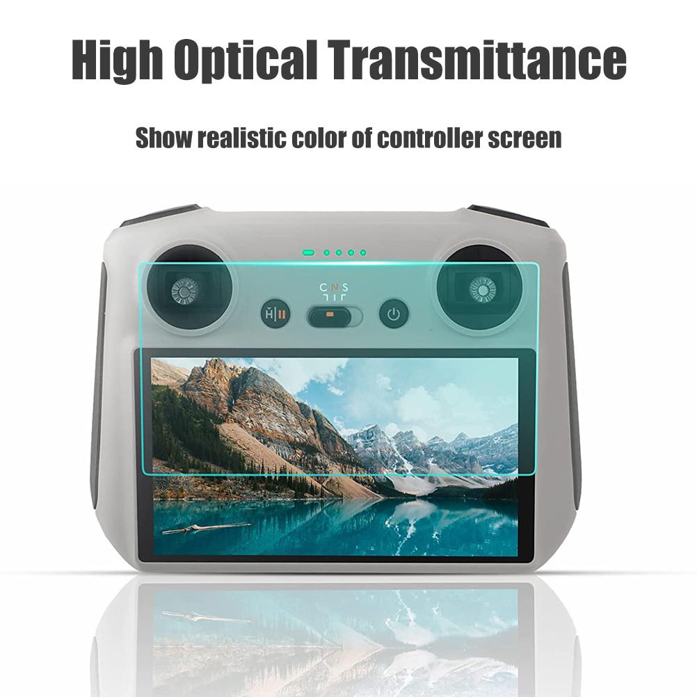 9H HD Tempered Glass Screen Protector Compatible for Mini 3 Pro RC Remote Control Accessories Anti