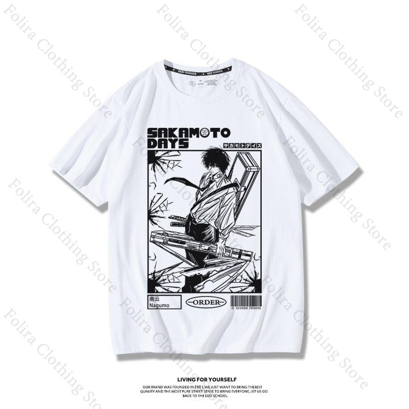 

SAKAMOTO DAYS Anime Print Tshirt Unisexs Clothes Summer Tops Short Sleeve Tee Cotton T Shirts for Unisex Women Daily Clothing S