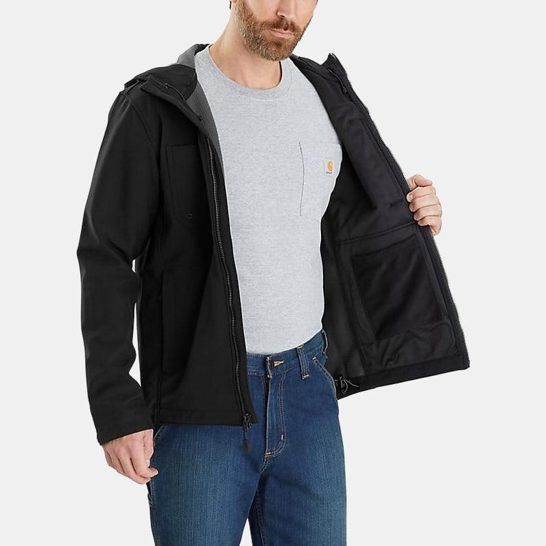 Carhartt 103829 RAIN DEFENDER Collection MIDWEIGHT SOFTSHELL HOODED JACKET Level 1 Cold Resistant RELAXED FIT 103829
