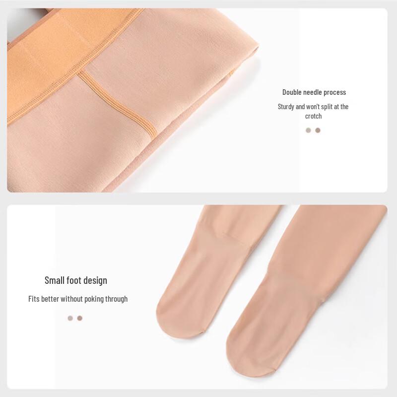 Langsasha Plus Size Thermal Bare Leg Effect Tights