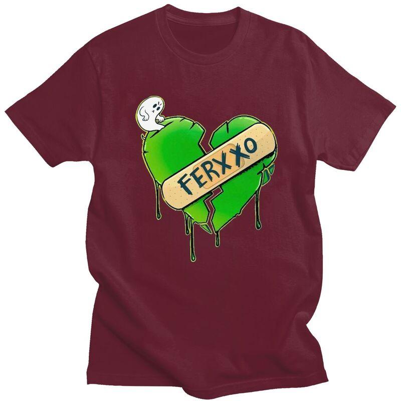 Custom Male Pop Singer Feid Ferxxo T Shirt ShortSleeve Cotton Tshirts Streetwear Tshirt Casual Tees Loose Fit Clothing