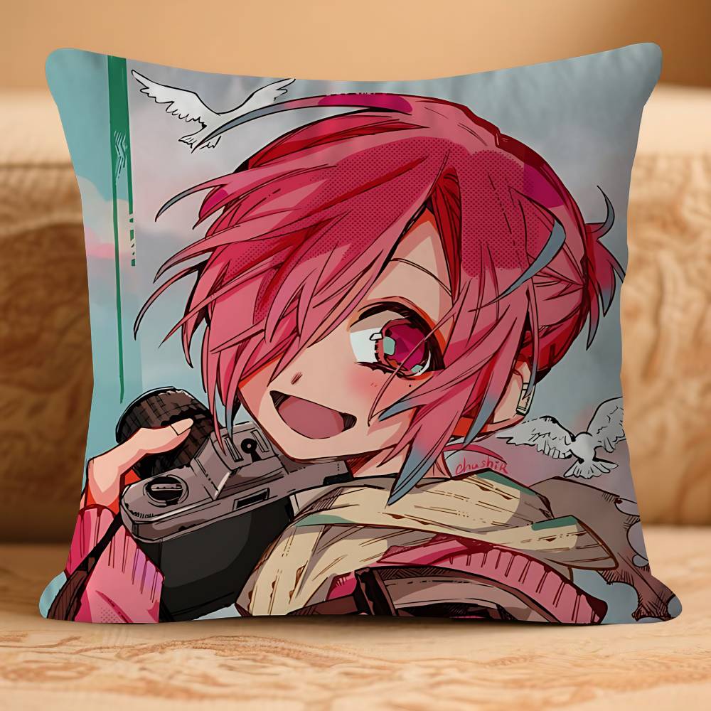 M-mitsuba ANIME Kissenbezug Abnehmbarer Waschbarer Kissenbezug – Ganzjahresweichleinen