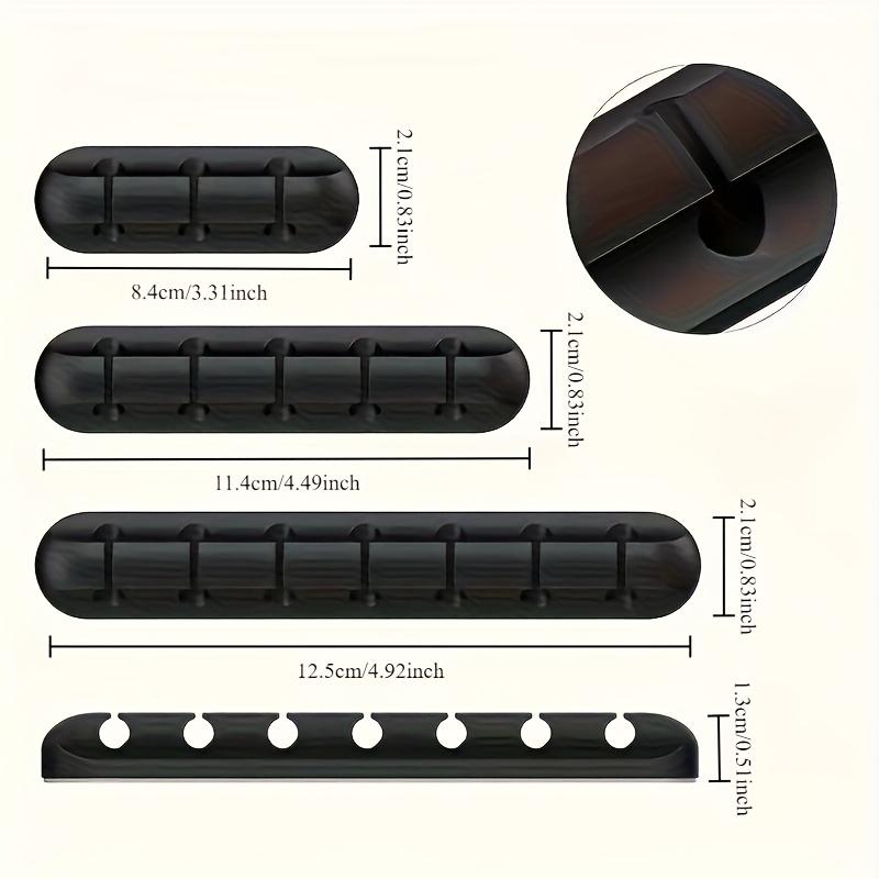 Boîte de rangement pour câbles, organiseur de câbles USB, boîte de gestion des câbles avec clips, idéale pour le bureau, la voiture, la maison et le bureau.