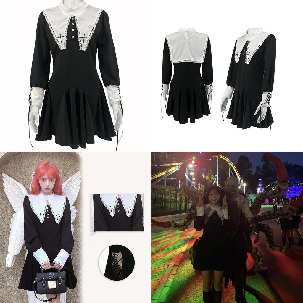 Sexy Adult Cosplay Costume For Halloween Naughty Lolita Nun Outfit 2013