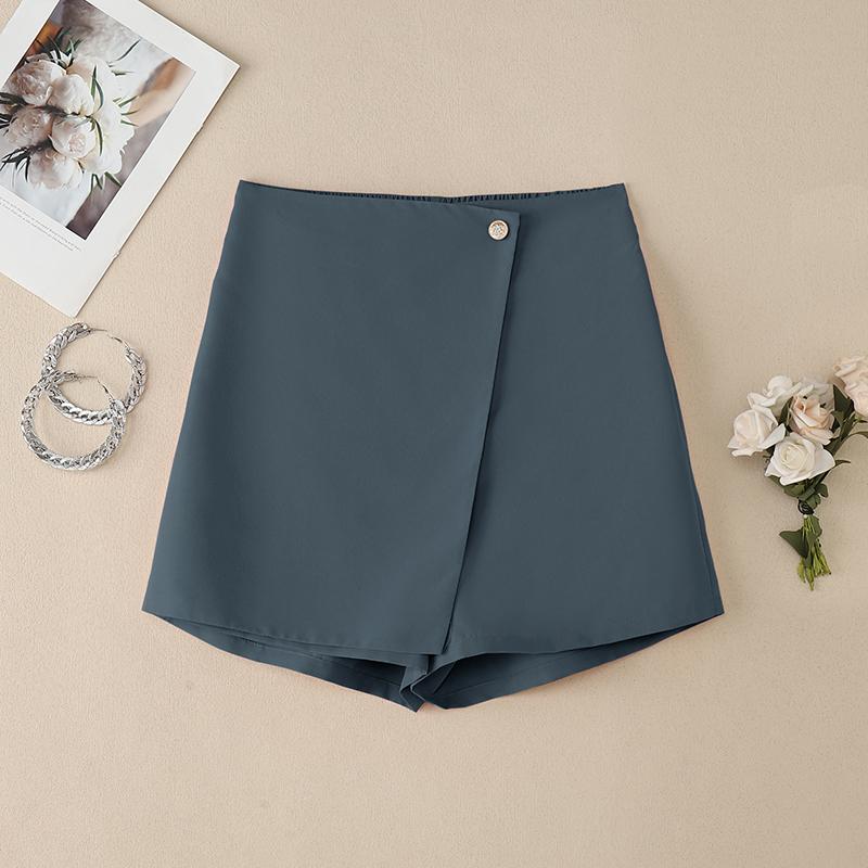 

ZANZEA Женские летние однотонные свободные повседневные шорты 5XL серый