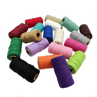 2mm 100M Cotton Rope Macrame Cord String Wedding  DIY Sewing Hilo Macrame Rope Ribbon Jewelry Making Handmade Thread Decoration