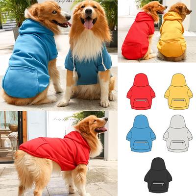 Felpe per Cani Grandi Autunno e Inverno Felpe con Tasca a Zip per Animali Domestici per Cani di Taglia Grande Media Abbigliamento per Animali Domestici