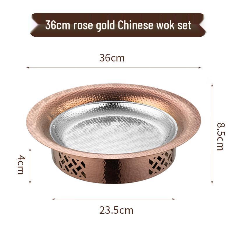 304 Stainless Steel Commercial Dry Pot with Alcohol Stove Set