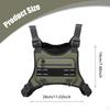 Outdoor Chest Bag Rig Vest Pack Travel with Zipper Puller and Clips Utility Neoprene for