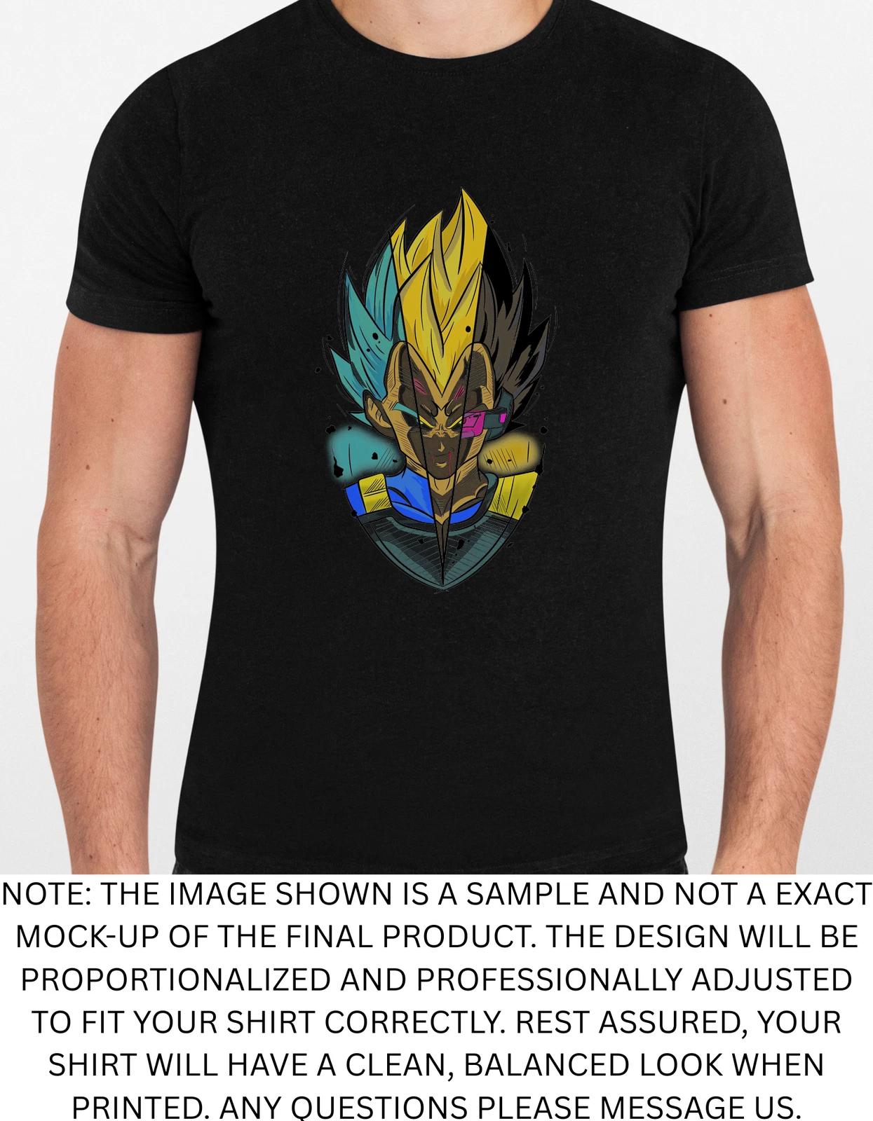 Men s and Women s T-shirts Vegeta 3 Graphic S