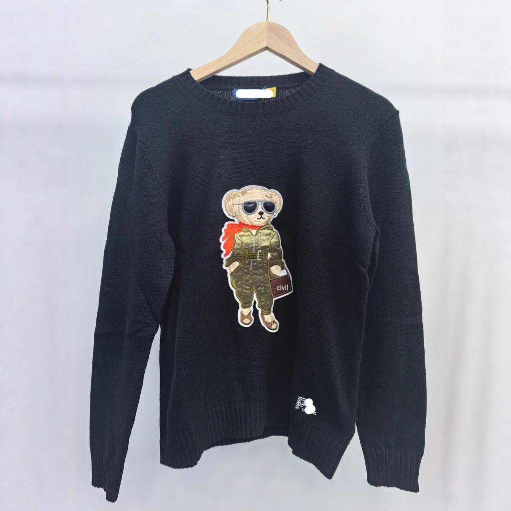 Women's High-Quality Wool Cashmere Teddy Bear Sweater, Autumn/Winter 2025
