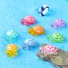 3Pcs Mini Luminous Turtle Figurine Simulation Tortoise Ornament Micro Landscape Fish Tank Aquarium Decor