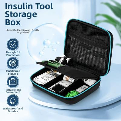 Shockproof Insulin Tools Storage Case Dust-proof Insulin Pen Protective Box Travel Use