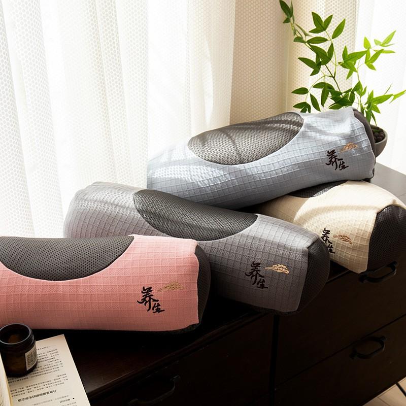 Cotton Cover Buckwheat Pillow Single Bed Adult Neck Support Natural Sleep Aid Home Bedroom