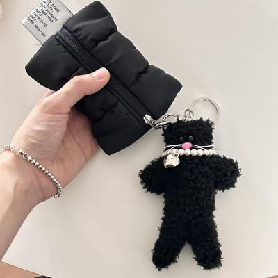 Ins Damen Portemonnaie Süßes Mini Kleines Portemonnaie Multifunktionale Lippenstift Make-up Tasche Weiße Wolke Münzbörse Tragbare Aufbewahrungstasche Schlüssel Etui