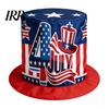 Retro Style Top Hat American Flag Hat, Uncle Costume for 4th of July, Bald Eagle Red White Blue Patriotic Party Decoration Adults, Independence