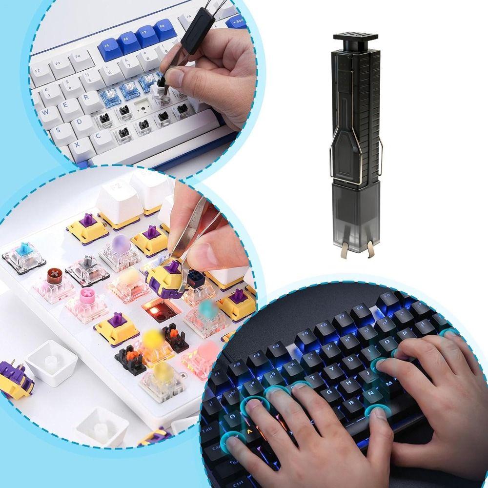 New 2 in 1 Keycaps Puller Remove and Replace Multifunctional Switch Puller Disassembly Tool Mechanical Keyboards Remover Tool