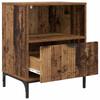 Nightstand with Drawers Rustic Wood Look 49 X 36 X 61 Cm Engineered Wood